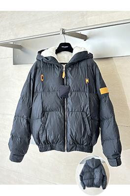 ルイヴィトン スキーシリーズ オールオーバージャカードラムウールフード付きコットンジャケット