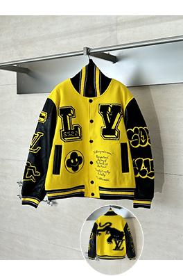 ルイヴィトン ブラックパンサーのモノグラム入りベースボールジャケット