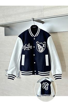 ルイヴィトン コンク刺繍パールボタンベ​​ースボールジャケット