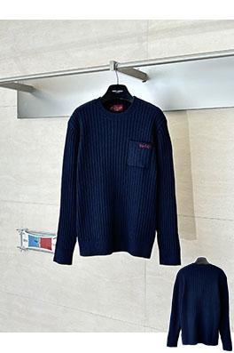 グッチ 厚のリブ編みシルクウール混クルーネックセーター