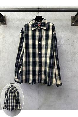 ロエベ チェック柄レザージップアップジャケット