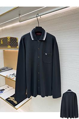 グッチ 刺繍入りピケコットンポロシャツ