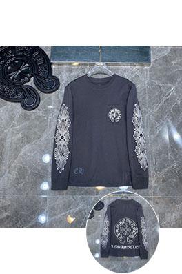 クロムハーツコピー クラシックなクロス柄の長袖シャツ