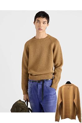 プラダ ファブリックロゴニットプルオーバー