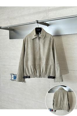 ロエベ Louis Wain コラボレーション スエードプリーツベルトジッパージャケット