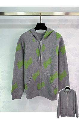 グッチ ZP リバーシブルロゴジャカードカシミアブレンドフード付きセーターカーディガン