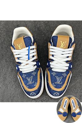 ルイヴィトン レトロなバスケットボールスタイルのスニーカー