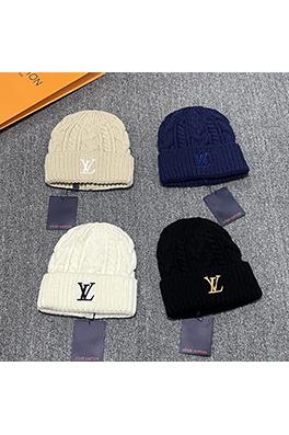 ルイヴィトン 刺繍ロゴニット帽