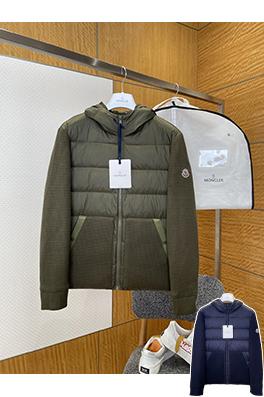モンクレール 刺繍パッチワークフード付きダウンジャケット