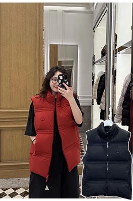 モンクレールスーパーコピー ロゴスタンドカラーダウンベスト