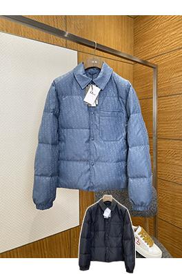 ディオール 全面ジャカードポケットラペルダウンジャケット