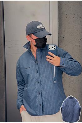 バレンシアガコピー Balenciaga チェックシャツ風コットンコート