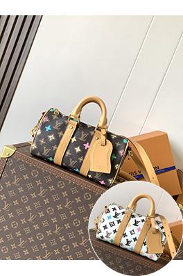 ルイヴィトン Keepall Monogram Eclipse Reverse クラシックピローバッグ M24849