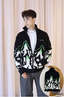 グッチスーパーコピー Gucci ハイネックジャカードニットジップアップジャケット