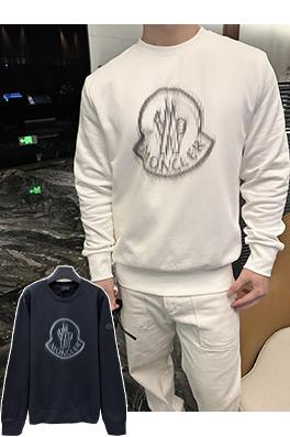 モンクレールスーパーコピー クルーネックプリントのカジュアル長袖スウェットシャツ