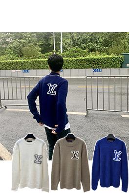 ルイヴィトンコピー 両面インターシャセーター