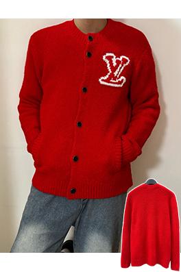 ルイヴィトン LV インターシャニットカーディガン