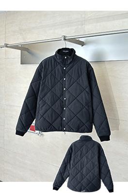 クロムハーツコピー ダイヤモンド柄キルティングコットンコート