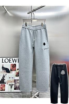 モンクレールコピー MONCLER レザーパッチ刺繍ロゴ厚のカジュアルパンツ