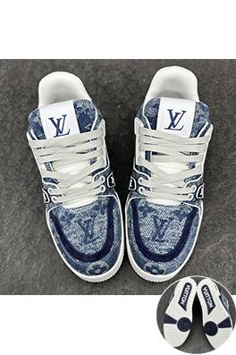 ルイヴィトン LV Trainer Monogram デニムカップルスニーカー