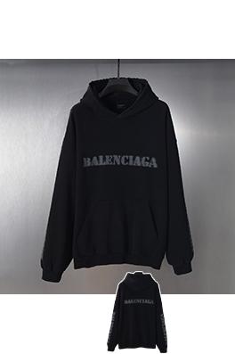 バレンシアガ Balenciaga プリント文字のダメージパーカー