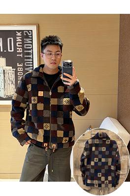 ルイヴィトンスーパーコピー チェック柄テディコート