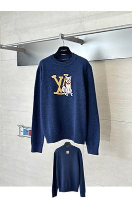 ルイヴィトン LV カプセルコレクション インターシャ パピー柄 ウールニットセーター