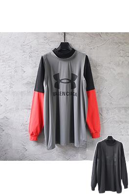 バレンシアガ Balenciaga に重ねできる3Dカットのフェイクスリーピースベスト長袖シャツ