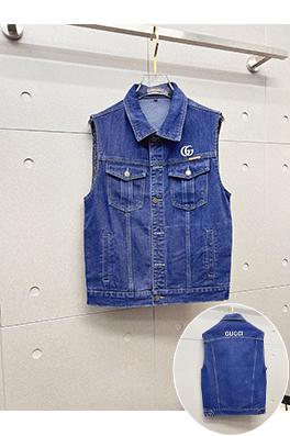 グッチ GUCCI 新作メンズ高級デニムベストジャケット