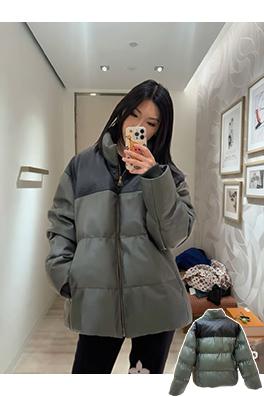 ルイヴィトン エンボスパッチワークダウンジャケット