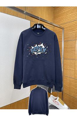 フェンディコピー FENDI 刺繍ロゴクルーネックスウェットシャツ