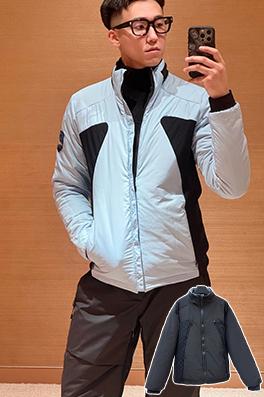 ルイヴィトンスーパーコピー バッジロゴリバーシブルタートルネックジャケット