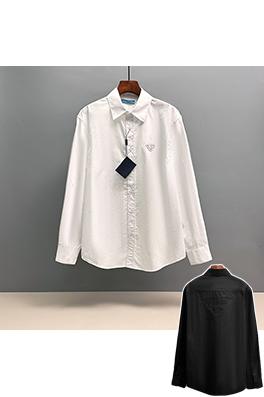 プラダ PRADA 刺繍入り長袖シャツ