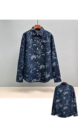 グッチ ジャカードデニムシャツ