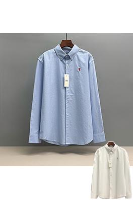 アミスーパーコピー コットンオックスフォードのハート刺繍シャツ