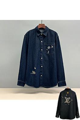 ルイヴィトン 新モデル刺繍デニムシャツ