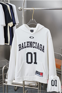バレンシアガスーパーコピー バスケットボールシリーズ01 刺繍パーカー