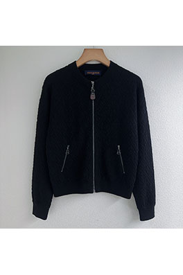 ルイヴィトン ジッパー付きジャカードニットカーディガン