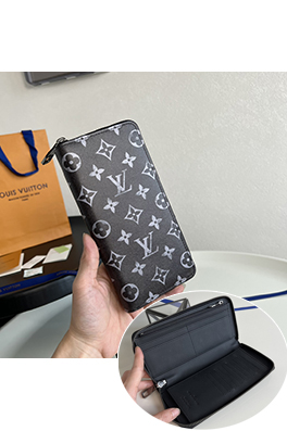 ルイヴィトン Monogram Shadow ファスナー付き縦型財布 M11710