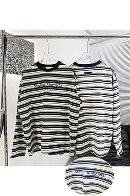 マルタンマルジェラ 新しいストライプの長袖シャツ