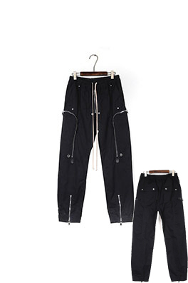 リックオウエンススーパーコピー ジッパー鶏の目の修身機モデルのカーゴパンツ