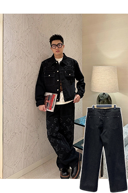 ルイヴィトン カットアウトジーンズ