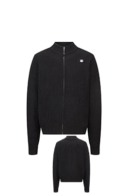 セリーヌ 凱旋門ジップアップカーディガン