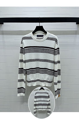 ルイヴィトン 公式サイト同期クルーネックストライプニットセーター