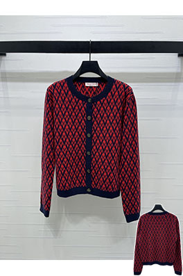 ヴェトモンスーパーコピー ラウンドネックジャカードニットカーディガン