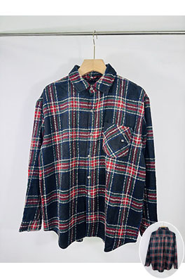 クロムハーツ チェック柄の長袖シャツ