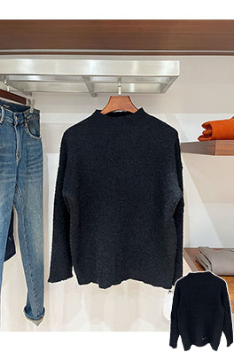 クロムハーツコピー クロスニットジャカード刺繍ラウンドセーター