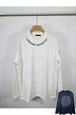 クロムハーツ 馬蹄クロス3Dプリント カップル カジュアル 長袖シャツ