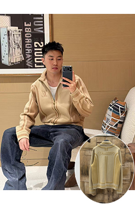 ルイヴィトンコピー ハイネックジップアップカーディガン