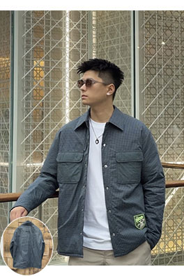 ディオール チェック柄コットンコート